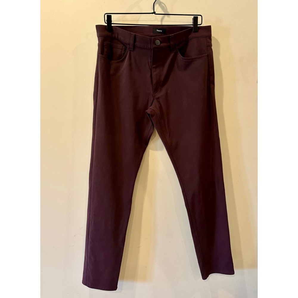 Theory Raffi Neoteric Twill Espresso Slim Five Pocket Dress Pants Mens Size 32